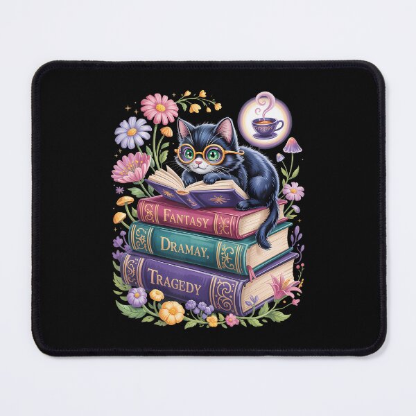 Item preview, Fantasy Drama Tragedy Cute Cat Book Lover Readers Librarians For designed and sold by JacquelineEnri.