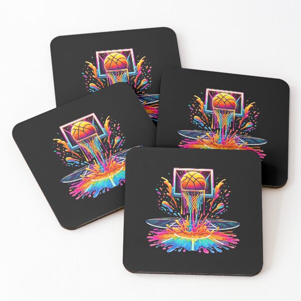 Item preview, Basketball Hoop Dripping Colorful Splash designed and sold by JenniferJanice.