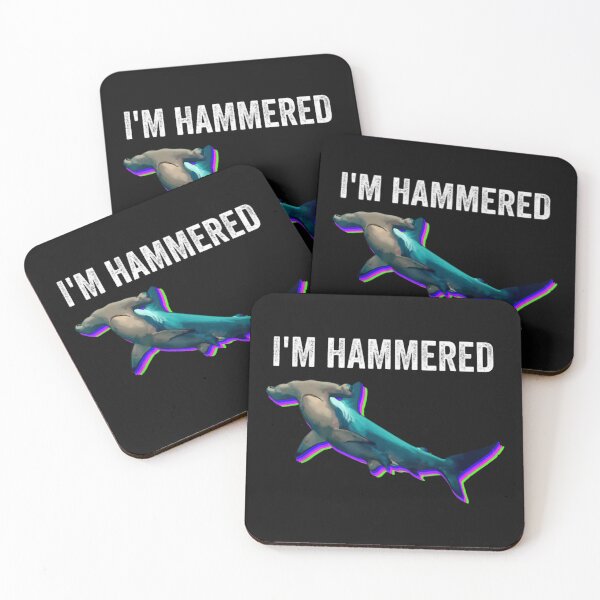 Item preview, I'M Hammered Funny Pun Hammerhead Shark Party Day designed and sold by BrandiJones1.