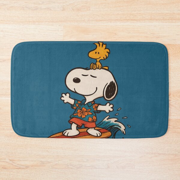 Item preview, Snoopy Surfing – Tropical Hawaiian Dog & Bird Riding the Wave designed and sold by Tidal Arts.