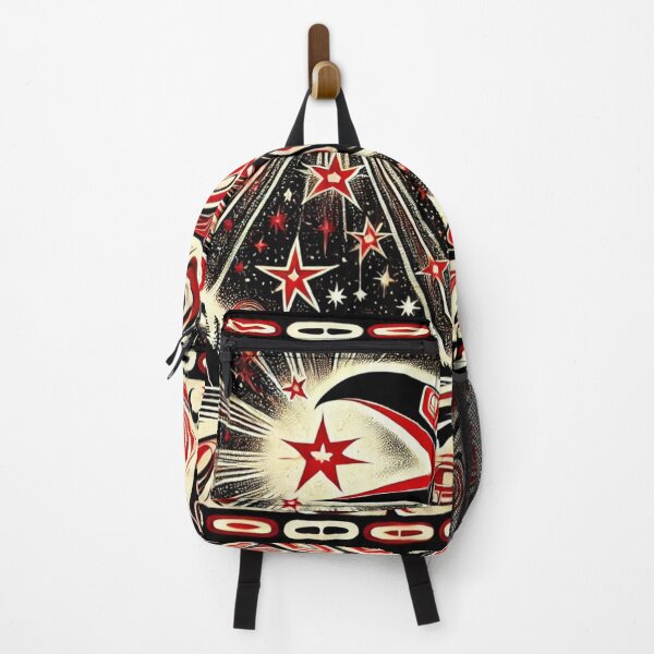 Item preview, Raven and the Star Spirits – Northwest Coast Native Art | Tribal Formline Design | Indigenous Myth Legend designed and sold by Alaska Magick.