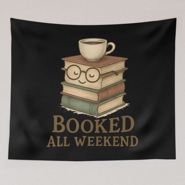 Item preview, Booked All Weekend Funny Reading Coffee Lover Bookworm designed and sold by JacquelineEnri.