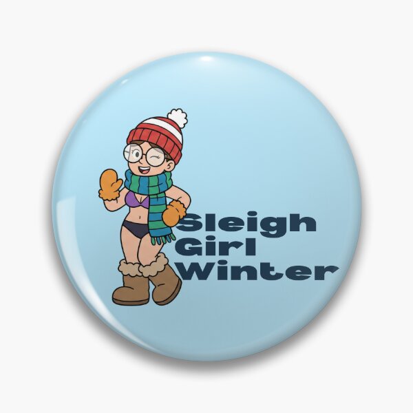 Item preview, Sleigh Girl Winter – Funny Cozy-But-Chaotic Cartoon Girl Illustration for Holiday Gifts designed and sold by SimplyJasper.