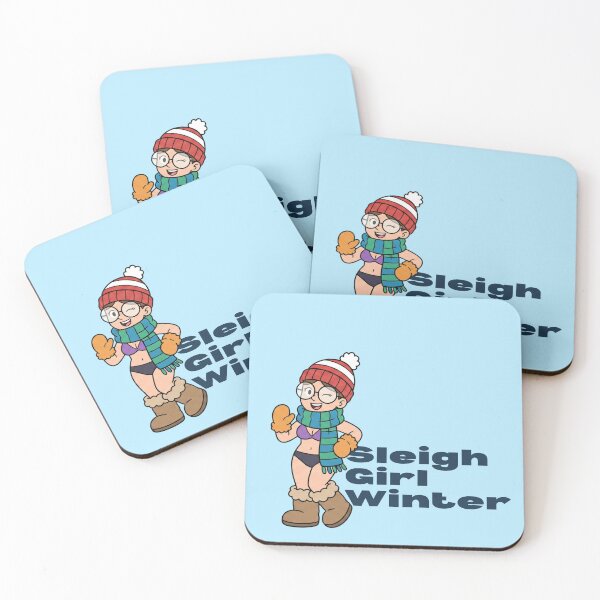 Item preview, Sleigh Girl Winter – Funny Cozy-But-Chaotic Cartoon Girl Illustration for Holiday Gifts designed and sold by SimplyJasper.