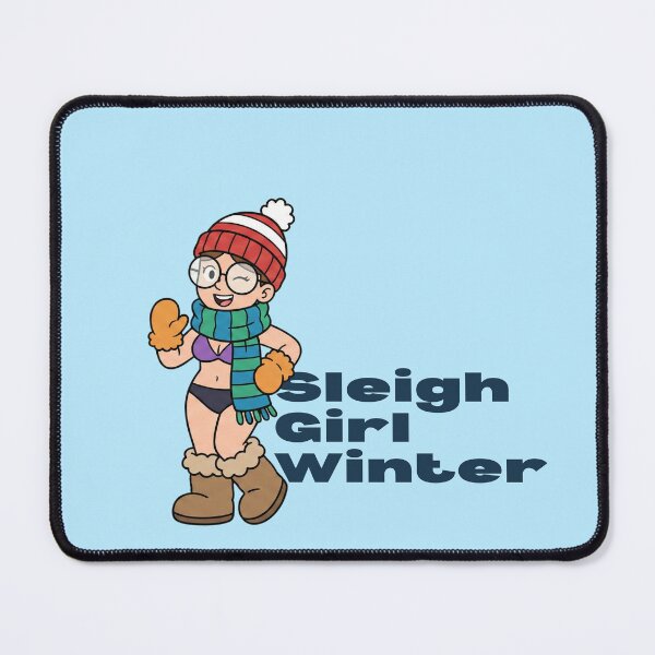 Item preview, Sleigh Girl Winter – Funny Cozy-But-Chaotic Cartoon Girl Illustration for Holiday Gifts designed and sold by SimplyJasper.