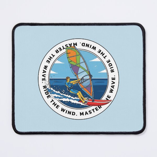 Item preview, Master The Wind Ride The Wave Windsurfing Art designed and sold by KiwiRider.