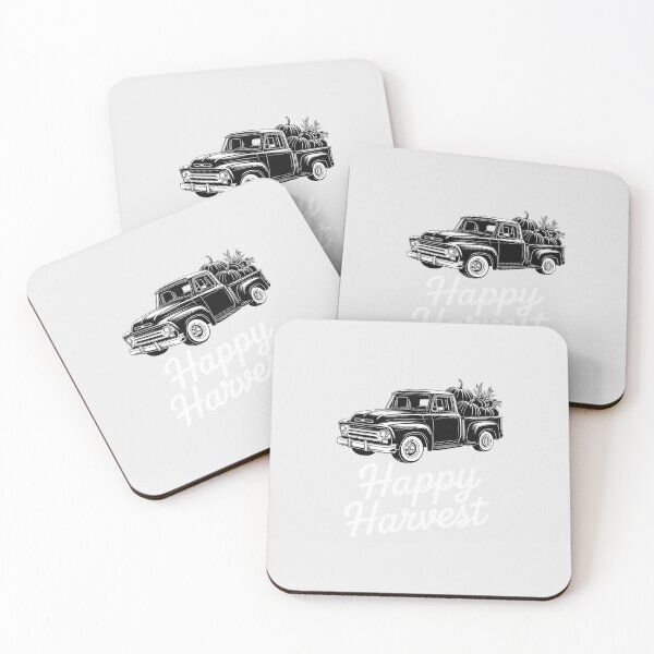 Item preview, Happy Harvest Pumpkin Fall Autumn with Pickup Truck designed and sold by TechnicalSara.