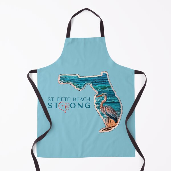 Item preview, St Pete Beach Florida Strong Florida Retro Blue Heron Map of Florida designed and sold by Mandeville Photography.