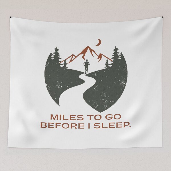 Item preview, The Runner’s Path: Miles to Go Before I Sleep designed and sold by More ER Tee's.