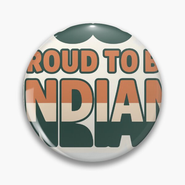 Item preview, Proud To Be Indian | Tricolor Retro Style Typography Design designed and sold by ECHOWAVEART.