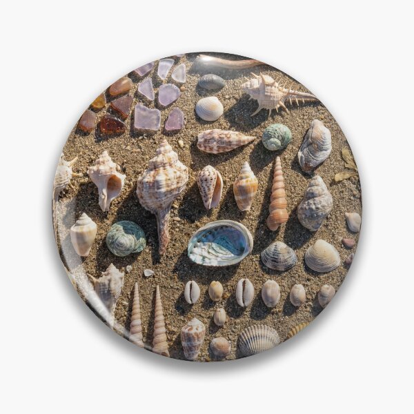 Item preview, Beachcomber's Treasure - Sea Glass & Shell Knolling Gradient designed and sold by SavinMercantile.
