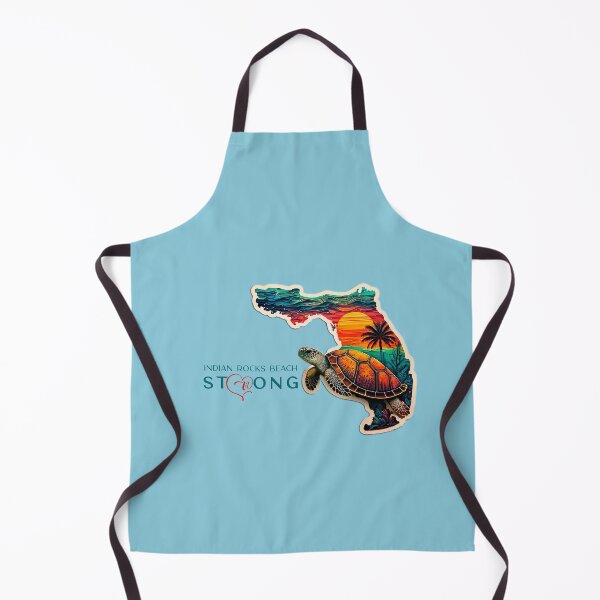 Item preview, Indian Rocks Beach, Florida Strong Florida Retro Turtle & Sunset Artwork designed and sold by Mandeville Photography.