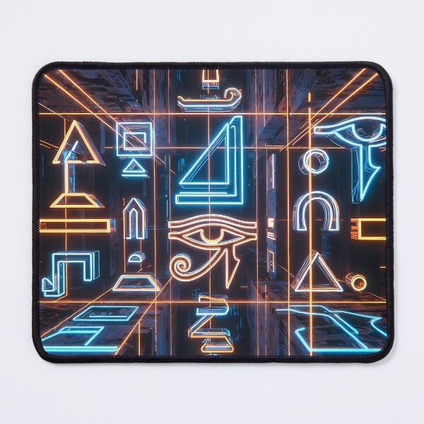 Item preview, 3D Perspectives, Cyberpunk Egyptian Hieroglyphics, Symmetrical Textures (image size 8320x12480) designed and sold by Digital-Davinci.
