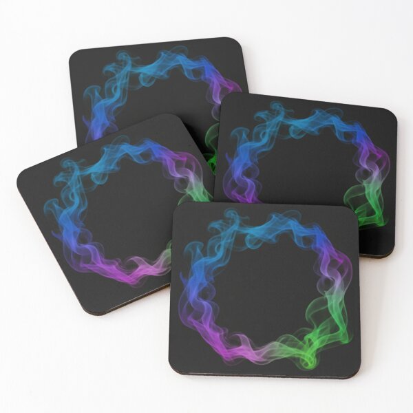 Item preview, Infinity Loop: Vibrant Neon Smoke Ring Art designed and sold by MartinxMarie.