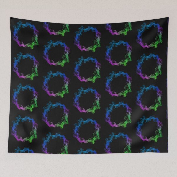 Item preview, Infinity Loop: Vibrant Neon Smoke Ring Art designed and sold by MartinxMarie.