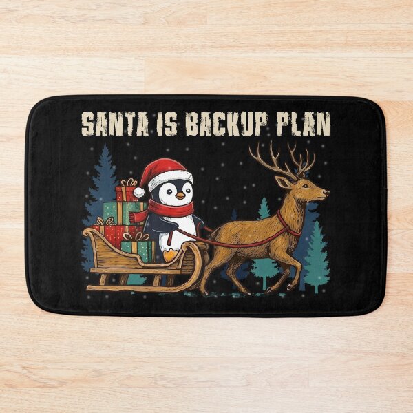 Item preview, Funny Penguin Christmas Backup Plan T-Shirt designed and sold by TinaMDedrick.