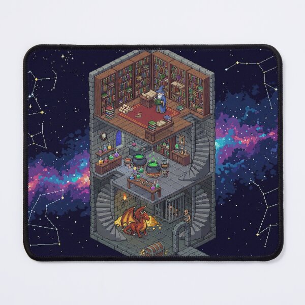 Item preview, The Wizard's Tower - Isometric Fantasy Cross-Section designed and sold by SavinMercantile.