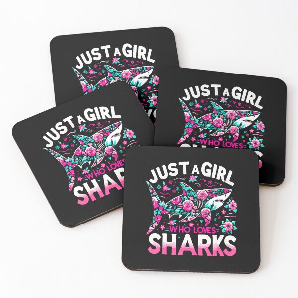 Item preview, Just A Girl Who Loves Sharks designed and sold by JenniferJanice.