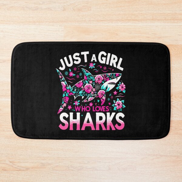 Item preview, Just A Girl Who Loves Sharks designed and sold by JenniferJanice.