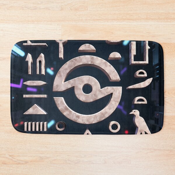 Item preview, 3D Perspectives, Cyberpunk Egyptian Hieroglyphics, Symmetrical Textures (image size 8320x12480) designed and sold by Digital-Davinci.