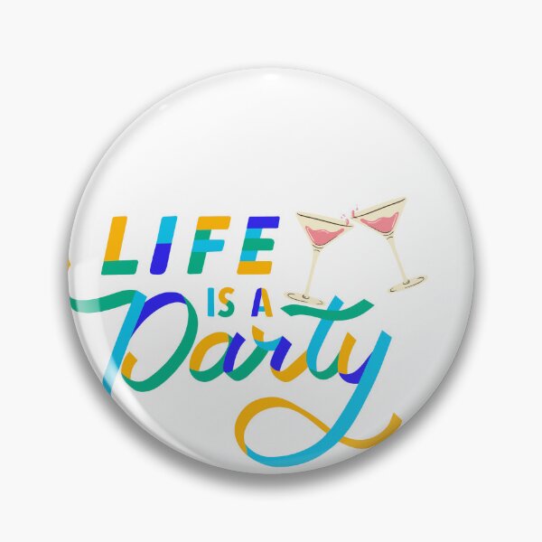 Item preview, Positive Vibe Happy Quote | Life Is A Party designed and sold by KKCreationz.