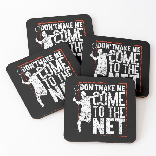 Item preview, Don't Make Me Come To The Net Funny Badminton designed and sold by FloraVenita.