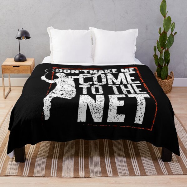 Item preview, Don't Make Me Come To The Net Funny Badminton designed and sold by FloraVenita.