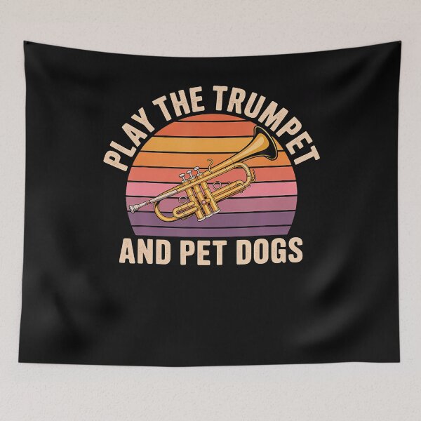 Item preview, Play The Trumpet And Pet Dogs Brass Marching Band designed and sold by ClaraTeresa1.