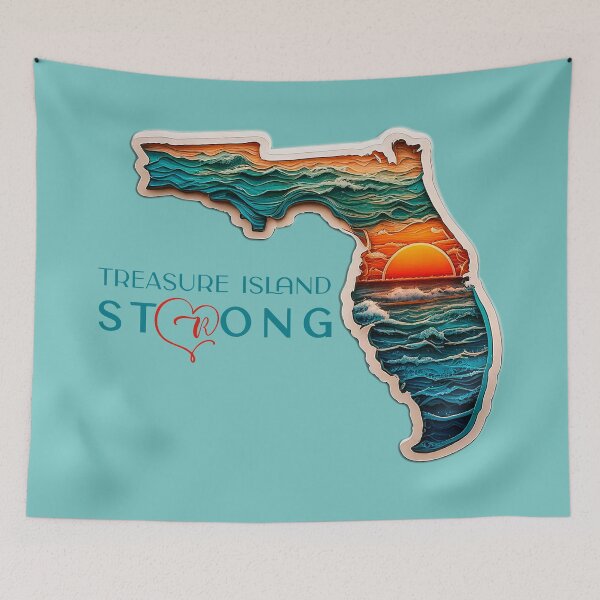 Item preview, Treasure Island Strong Florida Sunset Artwork designed and sold by Mandeville Photography.