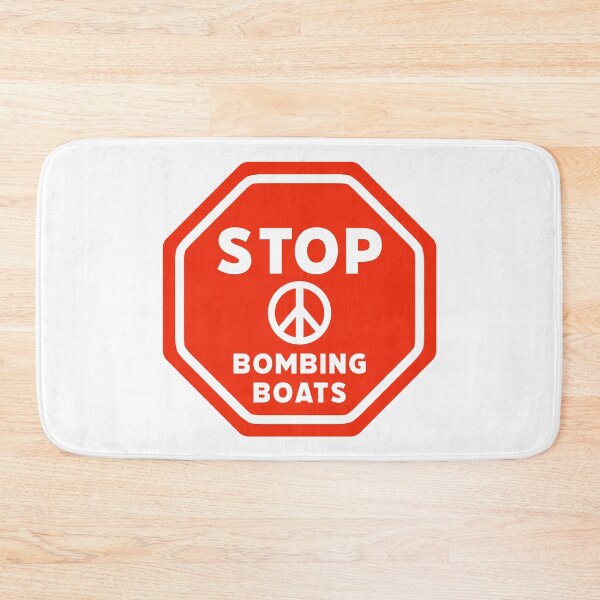 Item preview, Stop bombing boats designed and sold by Rachel the Artist .