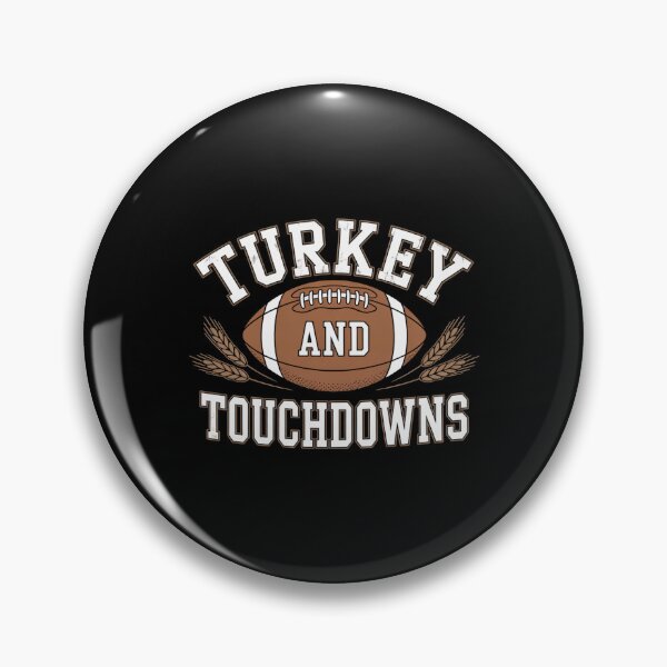 Item preview, Happy Thanksgiving Fall Autumn Turkey Turkey And Touchdowns designed and sold by TechnicalSara.