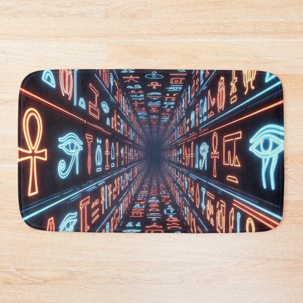 Item preview, 3D Perspectives, Cyberpunk Egyptian Hieroglyphics, Symmetrical Textures (image size 8320x12480) designed and sold by Digital-Davinci.