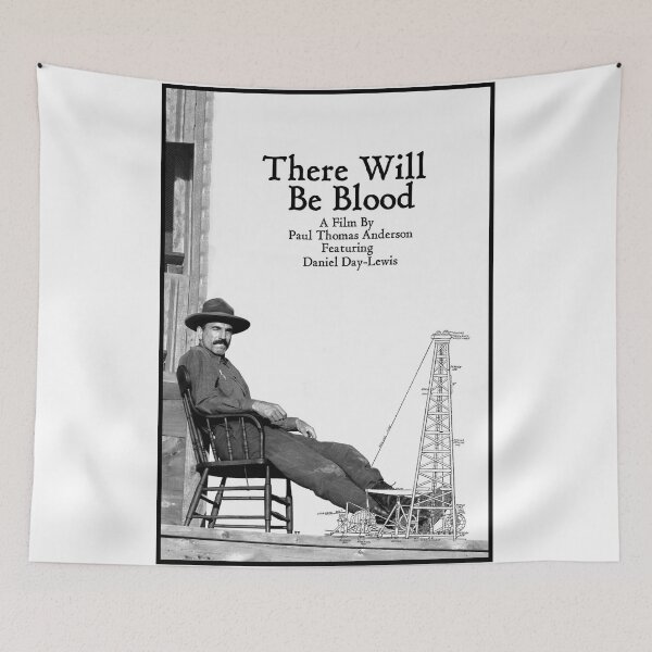Item preview, There Will Be Blood Poster – Minimal Western Oil Derrick Art Print designed and sold by martirush.