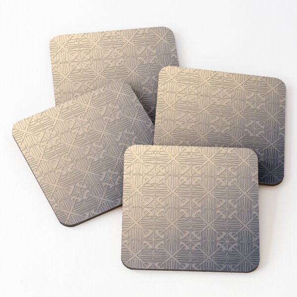 Item preview, Art Deco Relief Tiles designed and sold by Kaleidoscope Print.