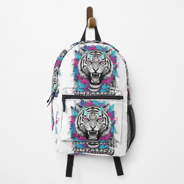 Item preview, Untamed Fury: Neon Street Art Tiger Head designed and sold by MartinxMarie.
