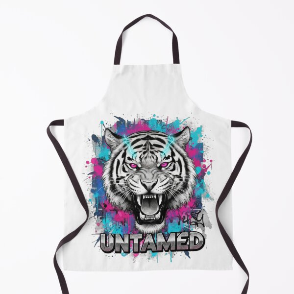 Item preview, Untamed Fury: Neon Street Art Tiger Head designed and sold by MartinxMarie.