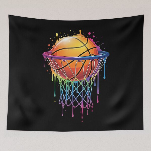 Artikelvorschau, Buntes Basketballnetz im Batik-Look entworfen und verkauft von KristenSophie.