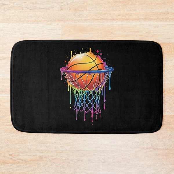Item preview, Colorful Basketball Tie Dye Color Splash Hoop Net designed and sold by KristenSophie.