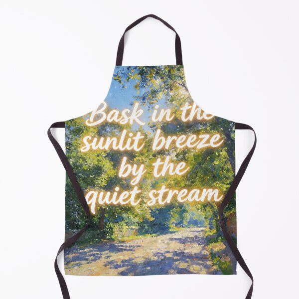 Item preview, Bask in the Sunlit Breeze Quiet Stream Oil Painting Art designed and sold by wangkyxing.