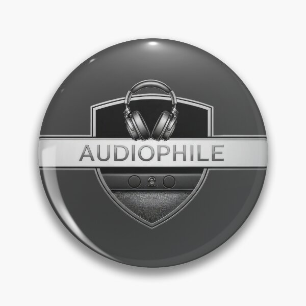 Item preview, Audiophile Hi-Fi Headphone Silver Shield Badge designed and sold by KiwiRider.