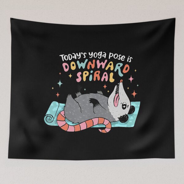 Item preview, Today's Yoga Pose Is Downward Spiral designed and sold by CarmelaConstan.