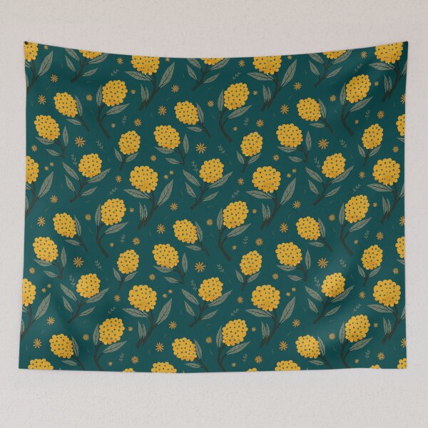 Item preview, Modern Aussie Botanical Pattern — Cheerful Yellow Flowers designed and sold by TroyTheTerrific.