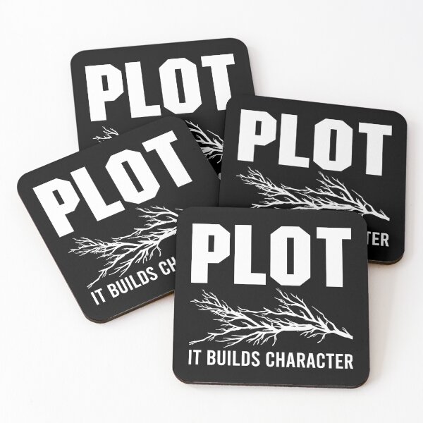 Item preview, Plot, It Builds Character - Book Reading Teacher designed and sold by zenicafariana.