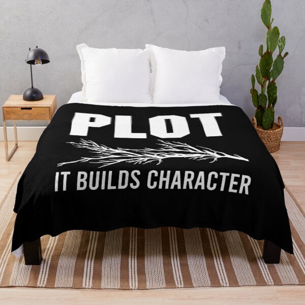 Item preview, Plot, It Builds Character - Book Reading Teacher designed and sold by zenicafariana.