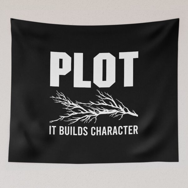 Item preview, Plot, It Builds Character - Book Reading Teacher designed and sold by zenicafariana.