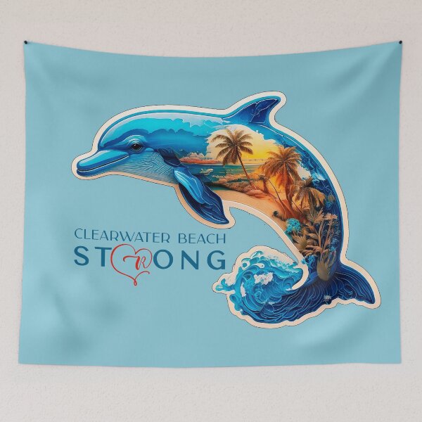 Item preview, Clearwater Beach Florida Strong Dolphin Artwork designed and sold by Mandeville Photography.