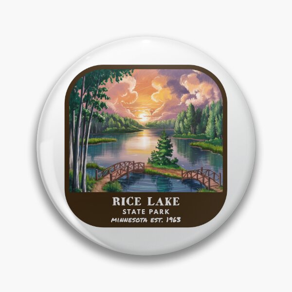 Item preview, Vintage Rice Lake State Park (Minnesota State Park) designed and sold by RabbitK.