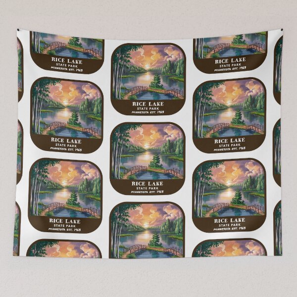 Item preview, Vintage Rice Lake State Park (Minnesota State Park) designed and sold by RabbitK.