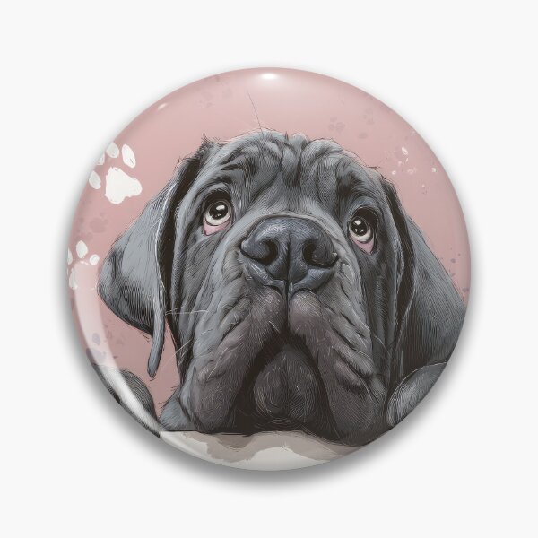 Item preview, Neapolitan Mastiff Peeking over Wall 01 designed and sold by Elisabeth Lucas.