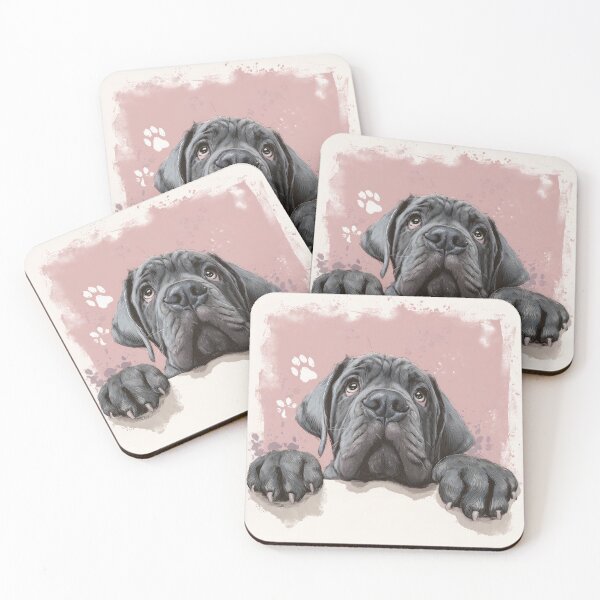 Item preview, Neapolitan Mastiff Peeking over Wall 01 designed and sold by Elisabeth Lucas.